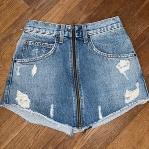 LF Carmar denim mini skirt size 27